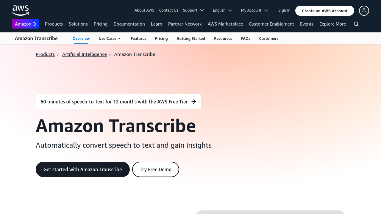 Amazon Transcribe